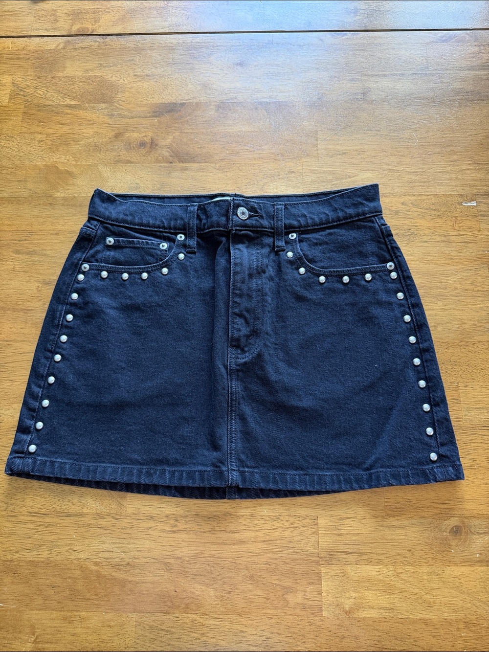 Abercrombie & Fitch High Rise Denim Skirt